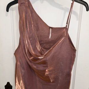 FREE PEOPLE COWL NECK TOP